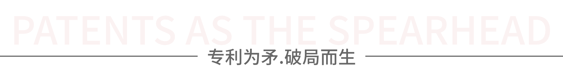 专利为矛,破局而生