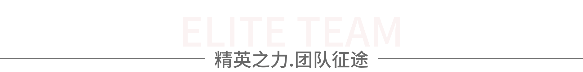 精英之力,团队征途